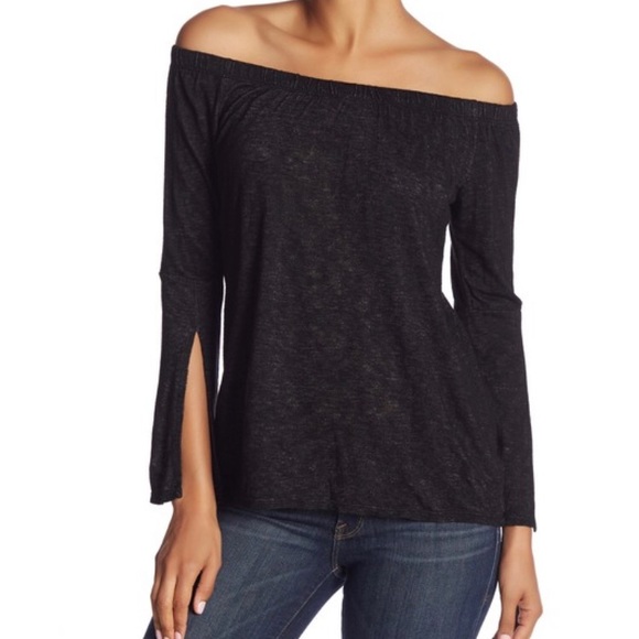 Velvet by Graham & Spencer Tops - Velvet by Graham & Spencer Off The Shoulder Top